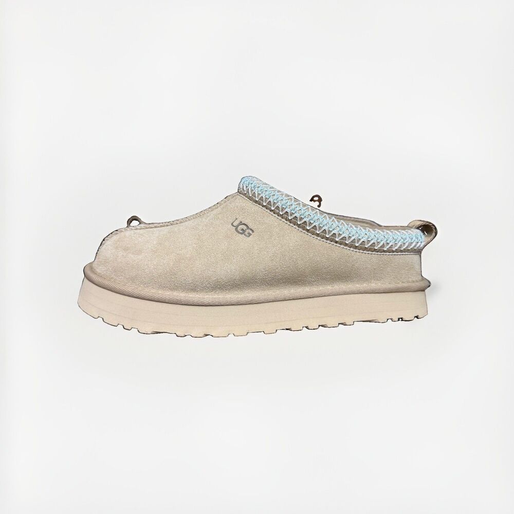 UGG Tazz Slippers Sand Suede Platform Women’s Size 5 1122553K Box NWOB